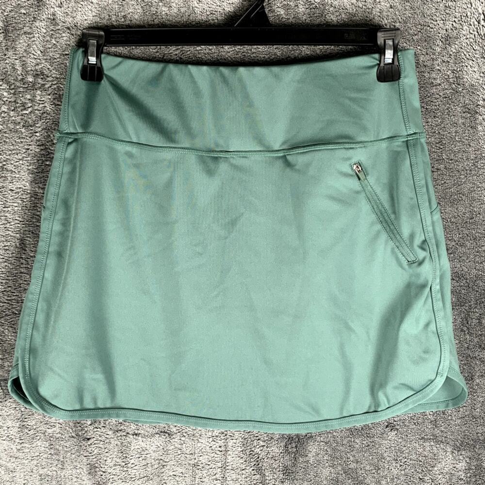 Daisy Fuentes Skort Womens Large Green Active Athletic Golf Tennis Skirt Shorts